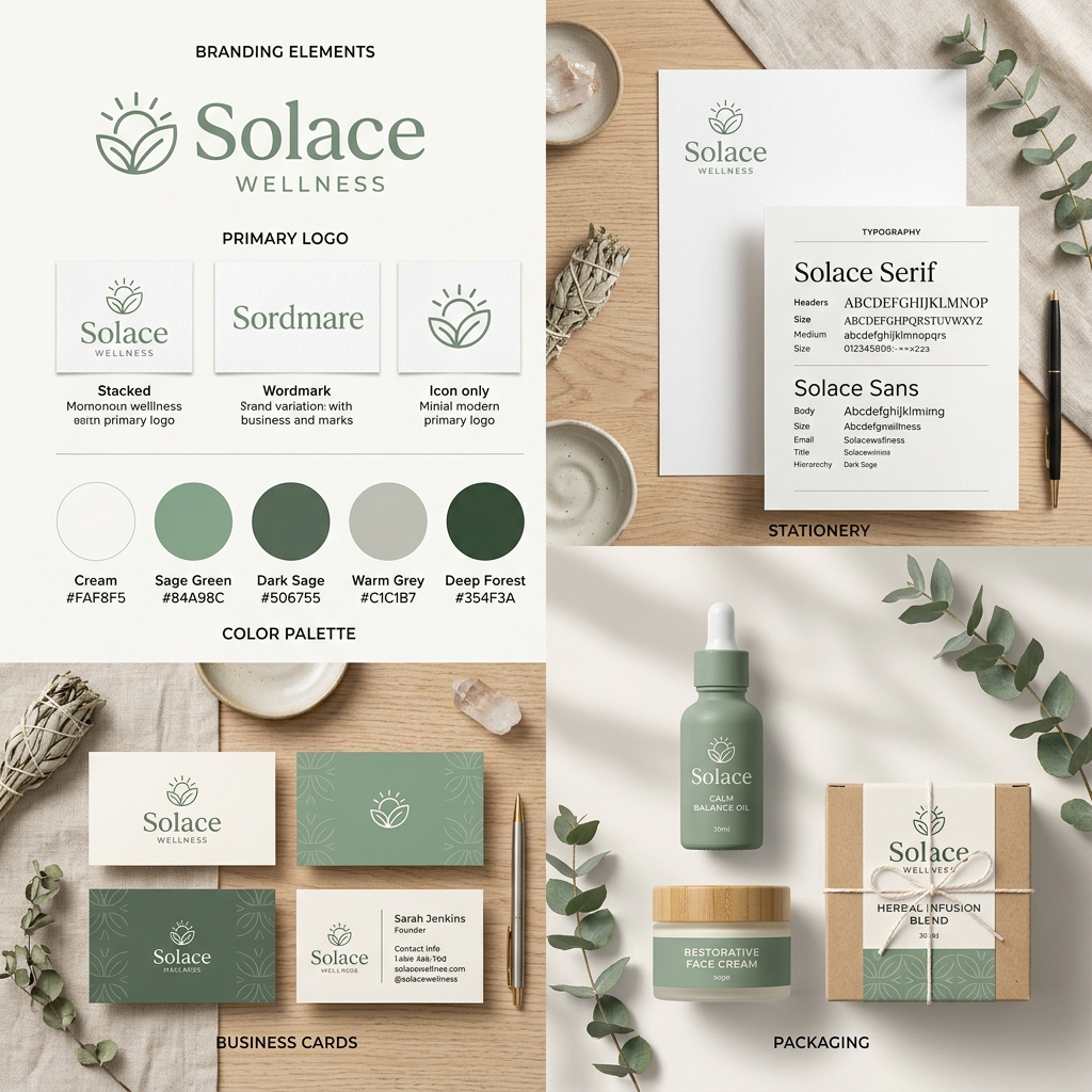 Solace Wellness Brand Identity